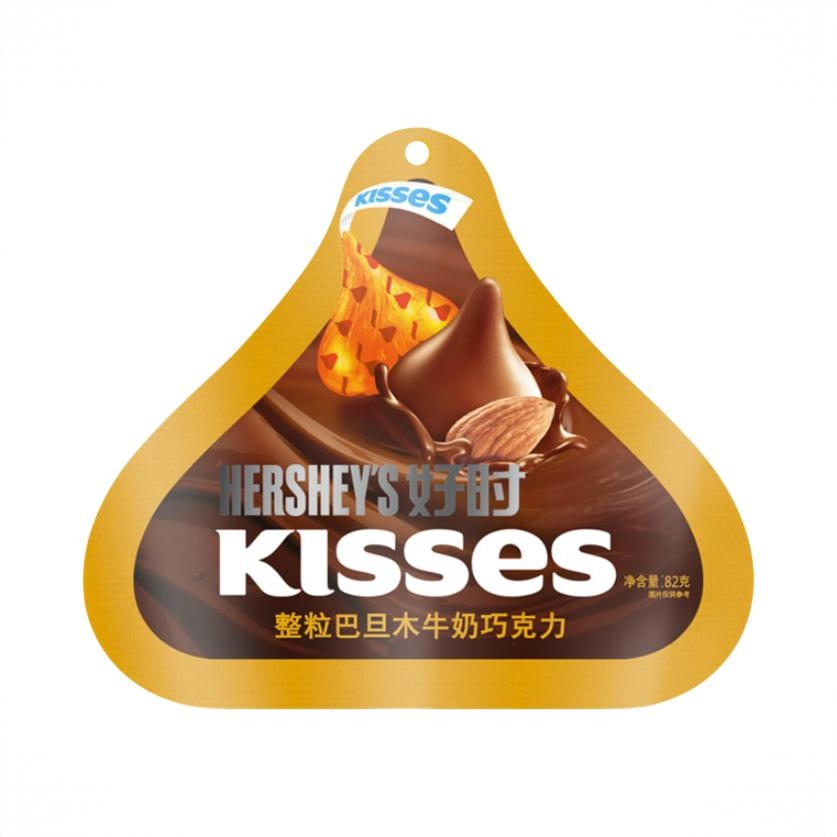 HERSHEY’S/好时 Kisses巧克力 82g 袋装 整粒巴旦木牛奶