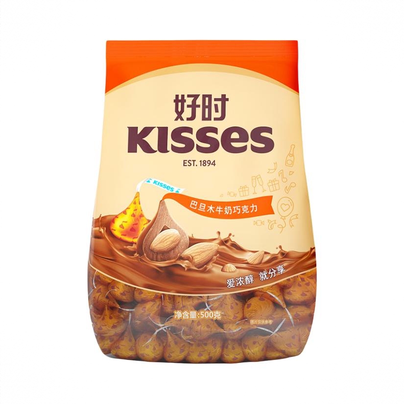 HERSHEY’S/好时 Kisses巴旦木牛奶巧克力 500g 袋装 婚庆