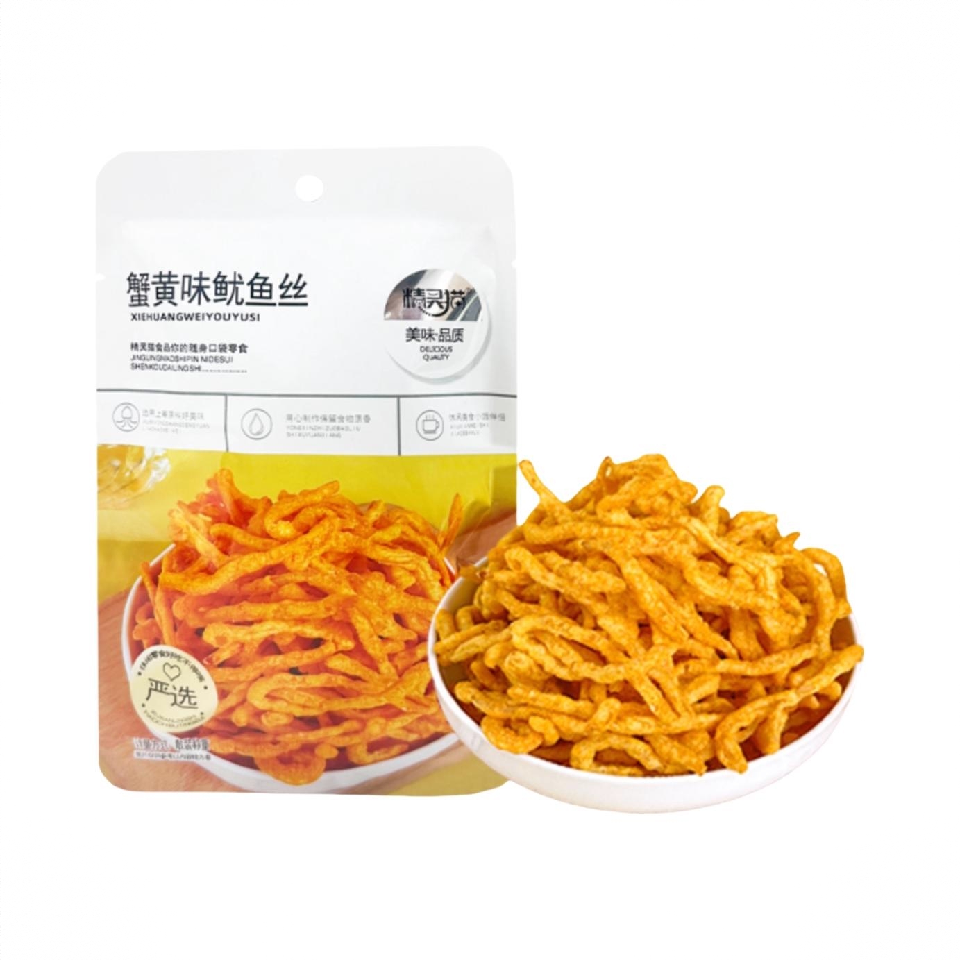 鱿鱼丝 18g 袋装 蟹黄味