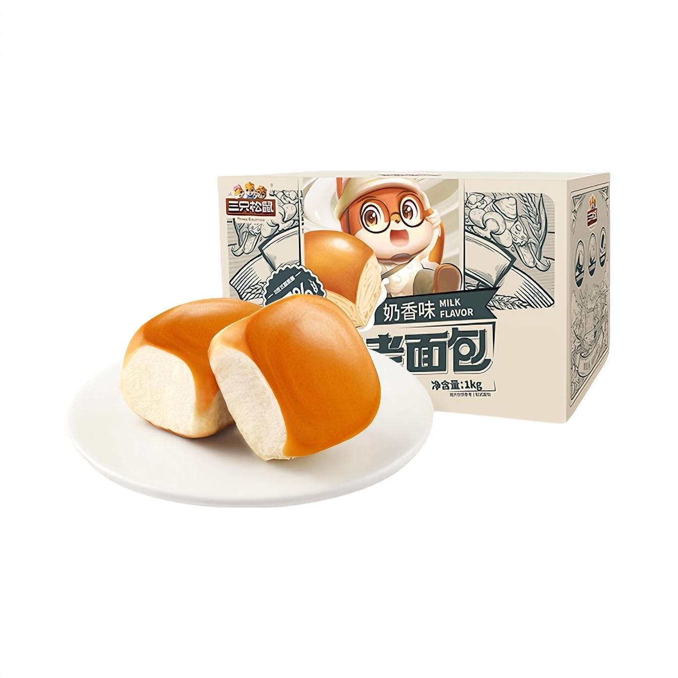 纯奶老面包 箱装 饱腹代餐老式