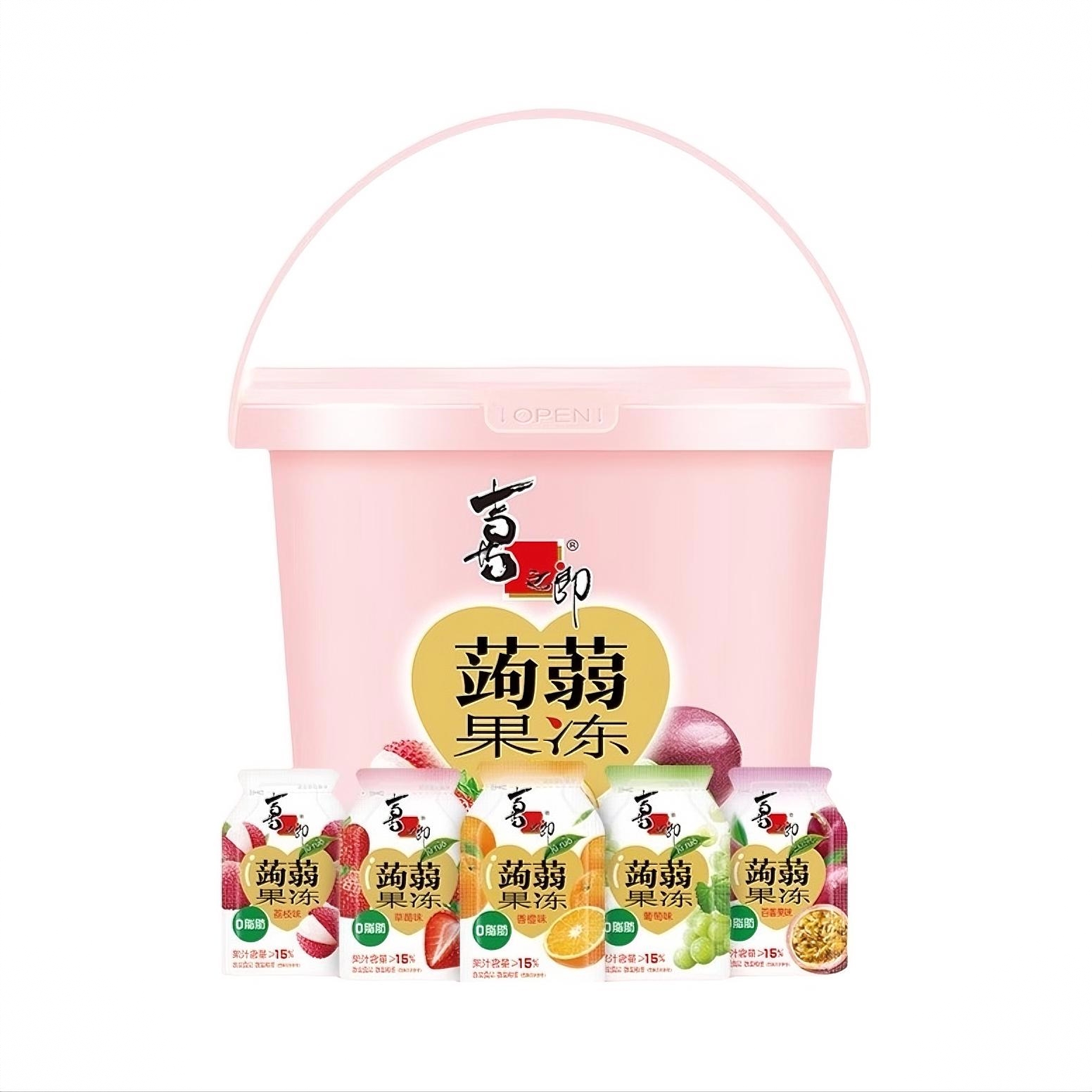 蒟蒻果冻分享装 桶装 解馋小粉桶挤食零脂肪可吸六一儿童节