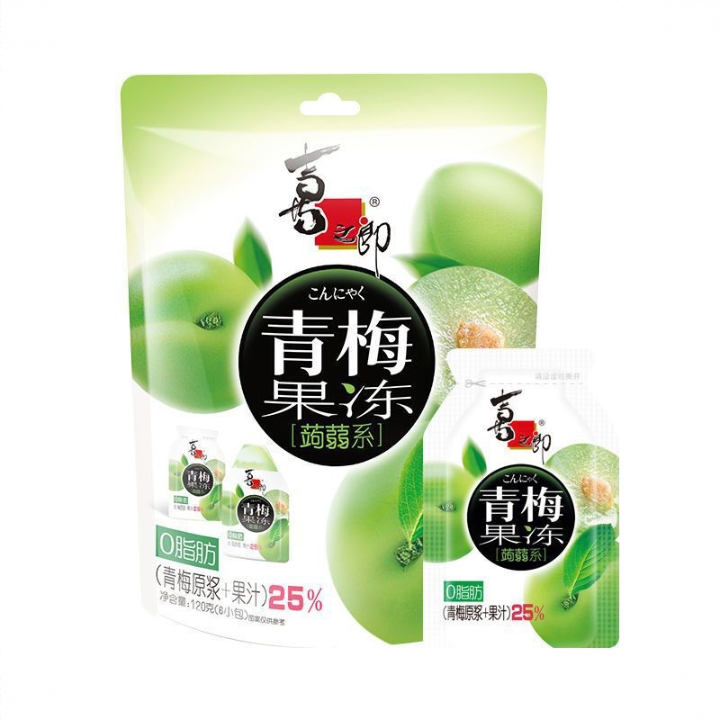 蒟蒻果冻 120g 袋装 零脂肪解馋 青梅味