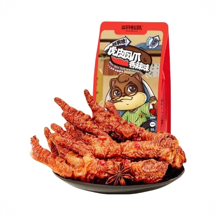 抖胃味 虎皮凤爪 香辣味 200g 袋装 解馋夜宵深夜