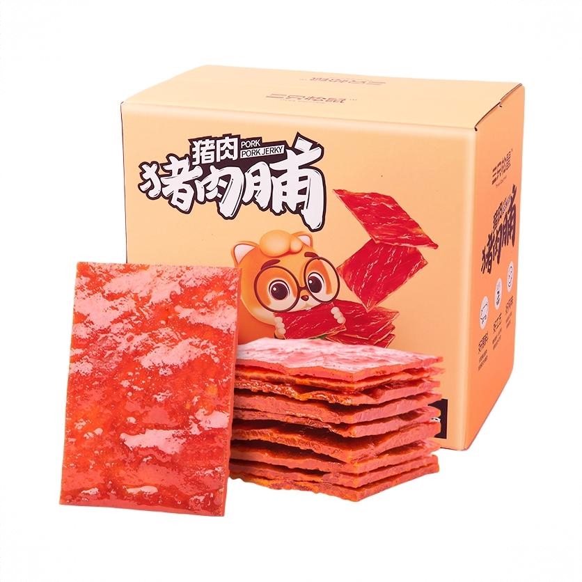 猪猪系列 猪肉脯 原味 400g 盒装 解馋靖江特产量贩装