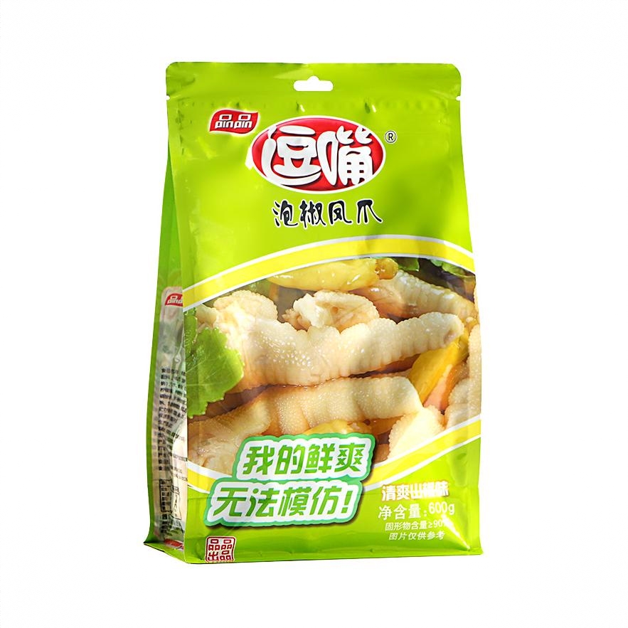 逗嘴 泡椒凤爪 清爽山椒味 600g 袋装