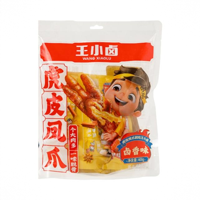 虎皮凤爪 400g 袋装 卤香解馋追剧开袋即食出游夜宵充饥量贩装
