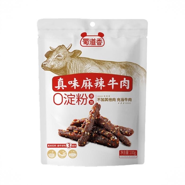 真味麻辣牛肉干 100g 袋装 麻辣