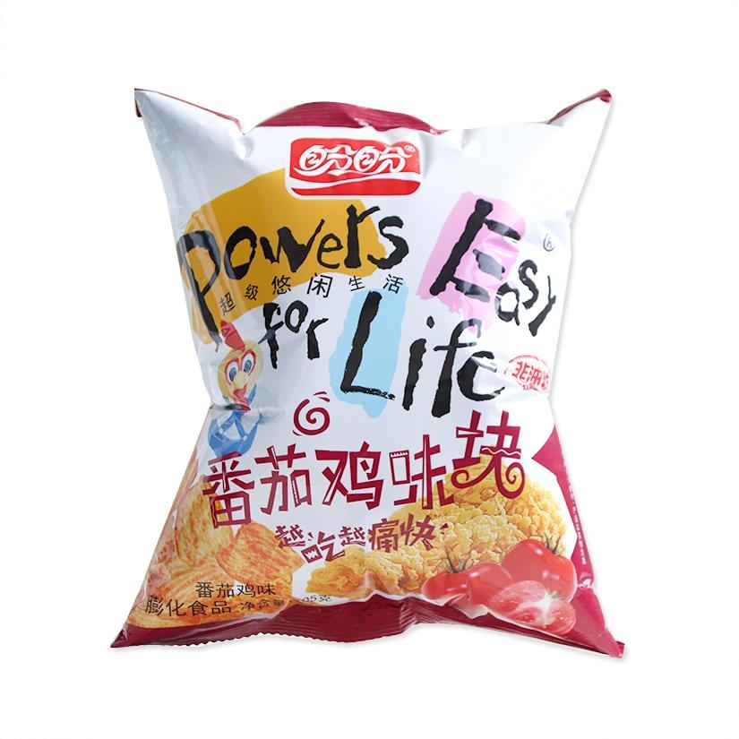 鸡味块 105g 袋装 膨化休闲解馋 番茄味