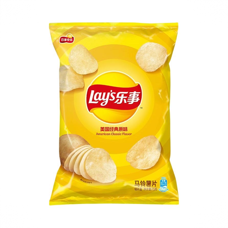 经典原味 75g 马铃薯片 袋装 郊游