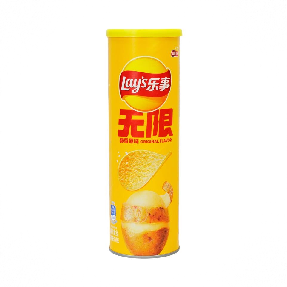 无限系列 原味 104g 薯片 罐装 出游聚会追剧解馋