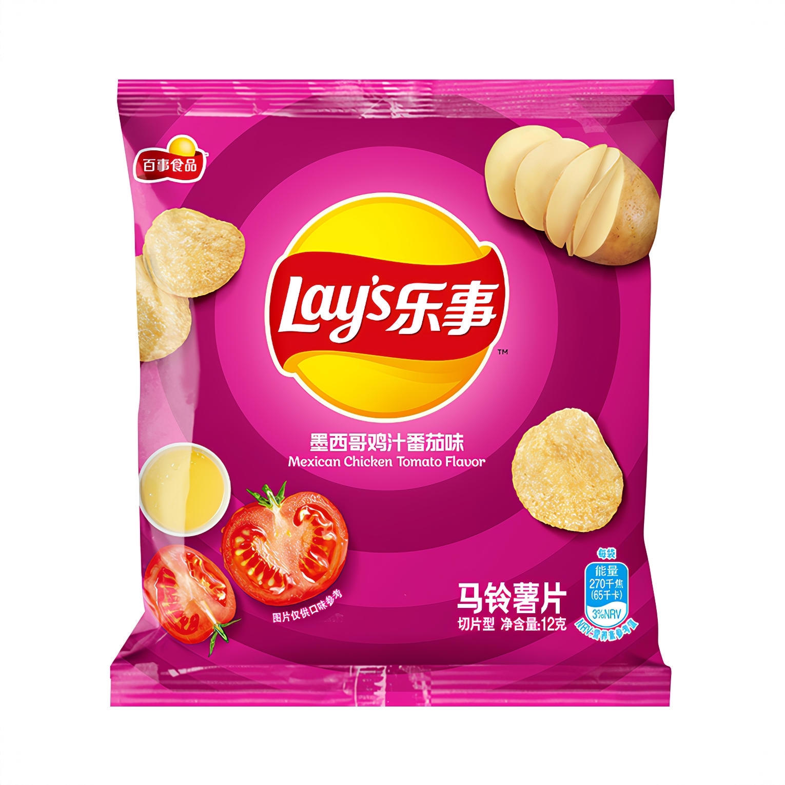 墨西哥鸡汁番茄味 12g 薯片 袋装 追剧