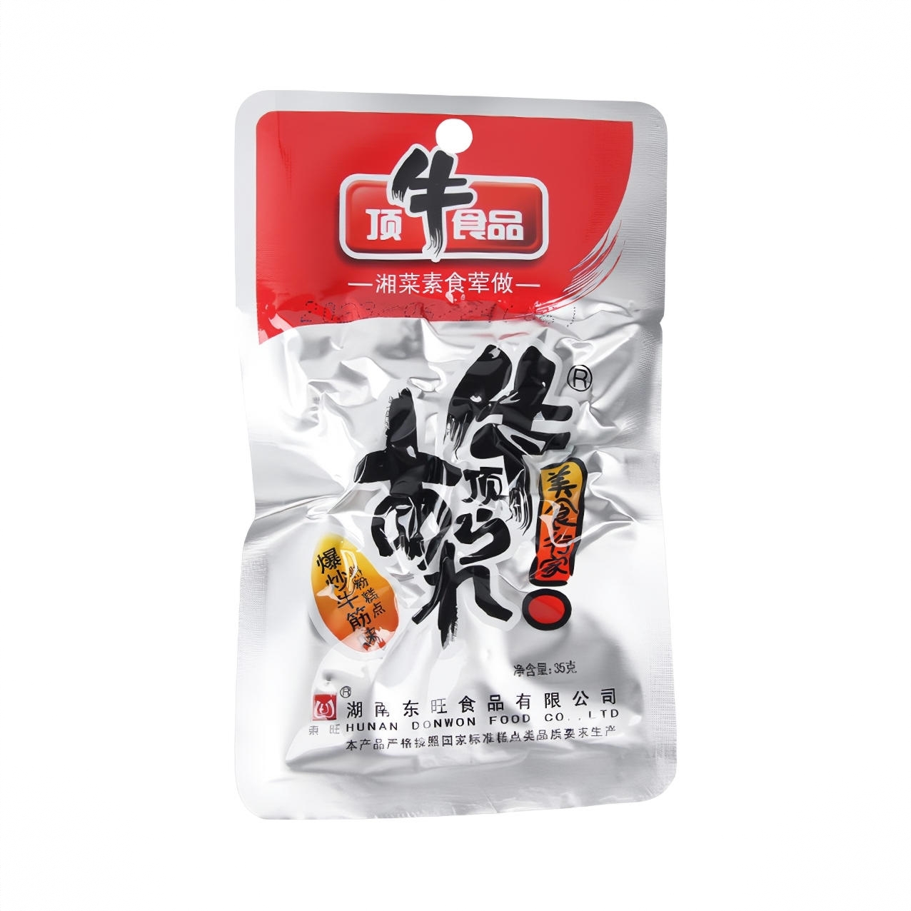 顶牛 素牛筋粒 辣条 35g 小包装 爆炒牛筋味