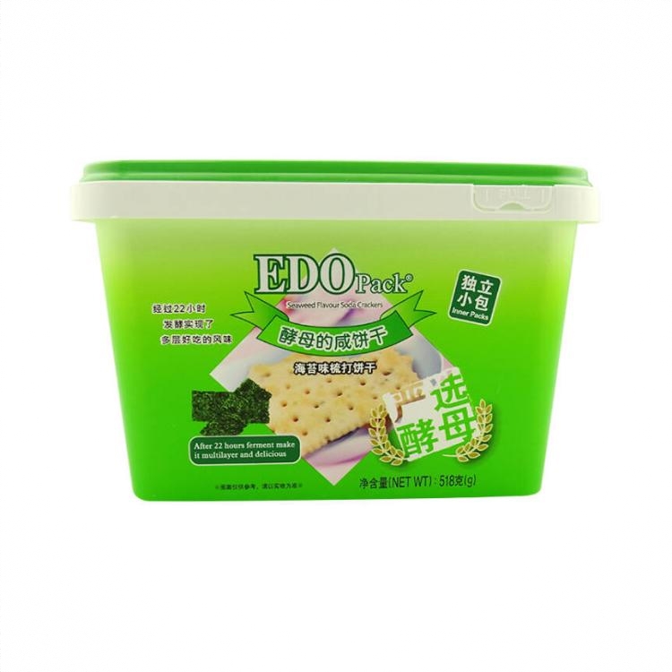 苏打饼干518g 盒装 海苔味