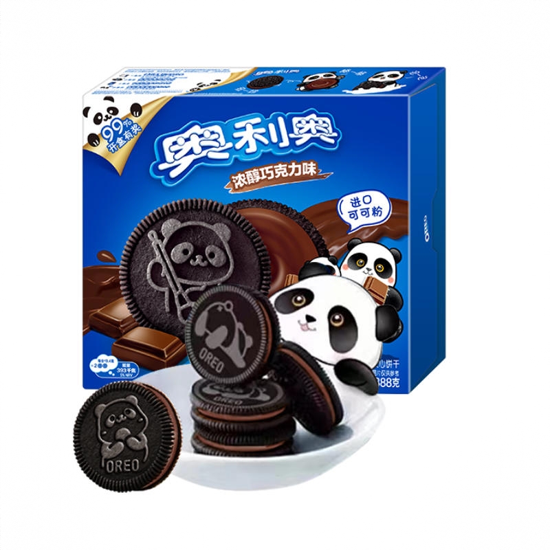 夹心饼干 浓醇巧克力味 388g 盒装 下午茶