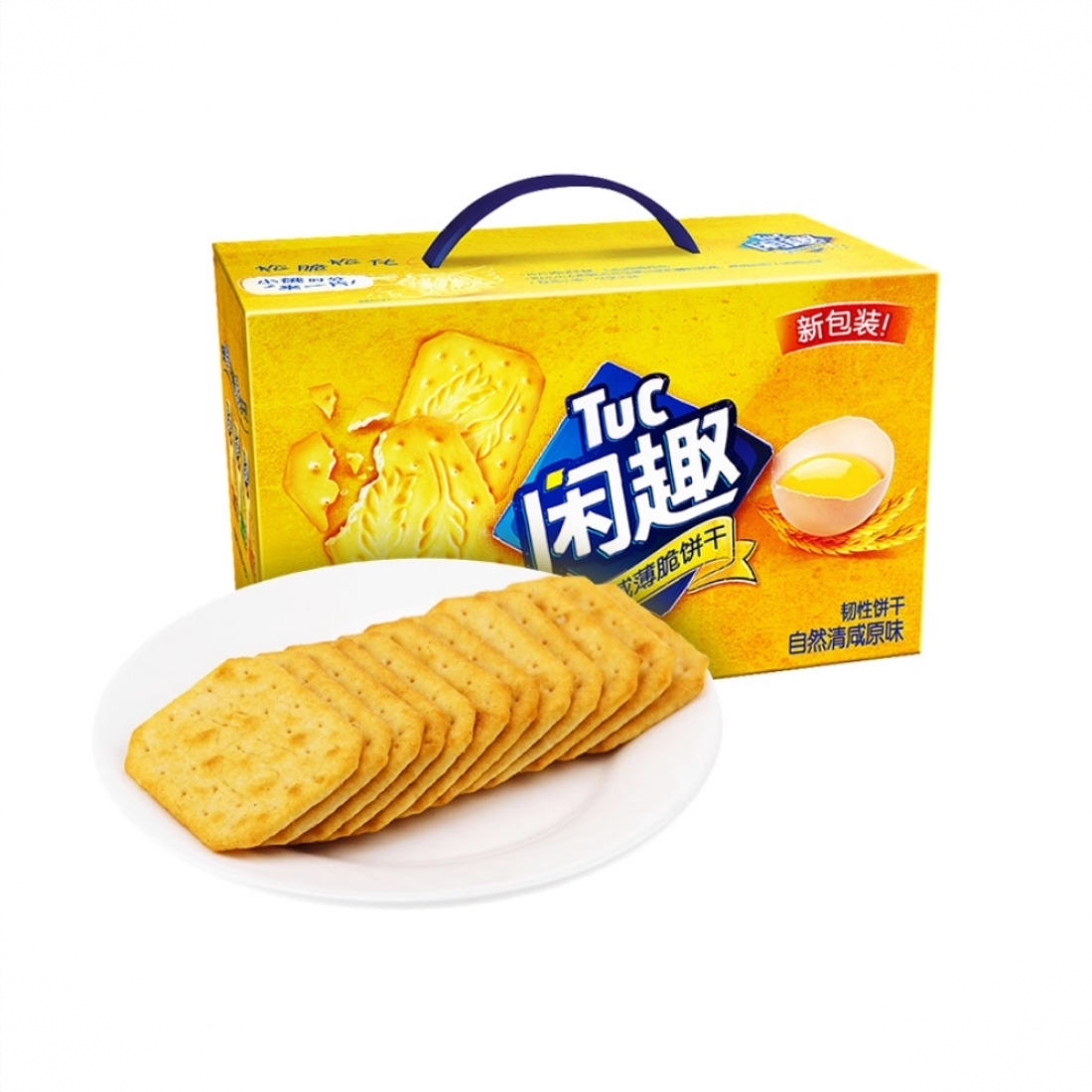 闲趣 苏打饼干 零食大礼包 薄脆早餐 原味