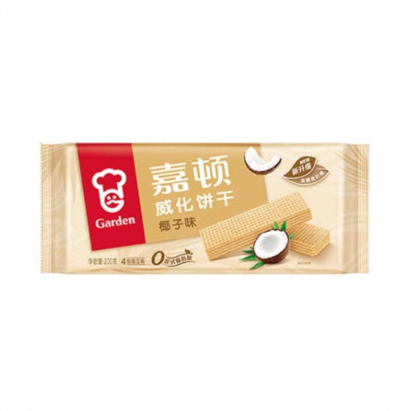 威化饼干 椰子味 200g 袋装 夹心