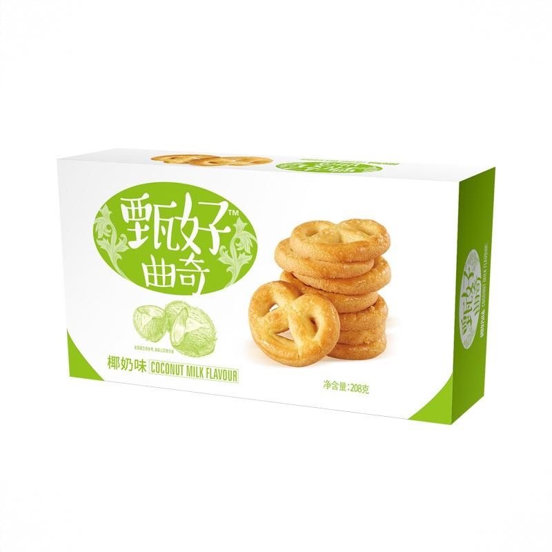 甄好曲奇 椰奶味 208g 盒装 下午茶
